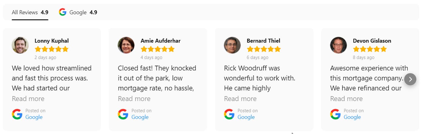 Reviews on Google