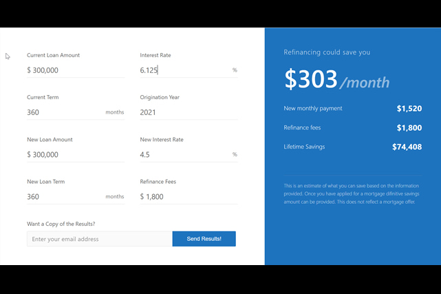 Free refinance calculator hotsell