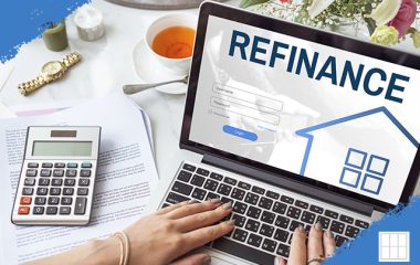 Computer-showing-mortgage-refinance