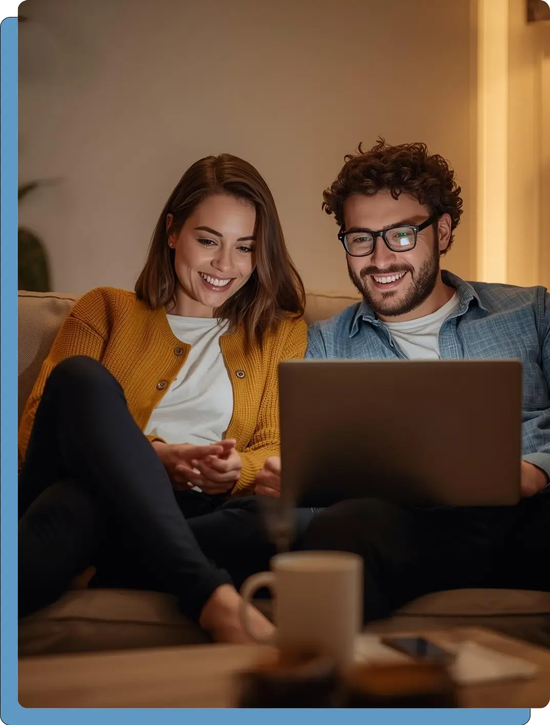 Happy Kansas City couple closing on their home with Metropolitan Mortgage