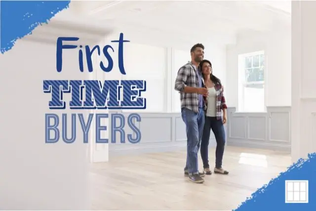 Happy first-time home buyers standing in their new Overland Park, KS home